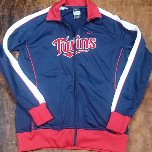 Nike jacket Minnesota Twins baseball embroidered chest sz XL